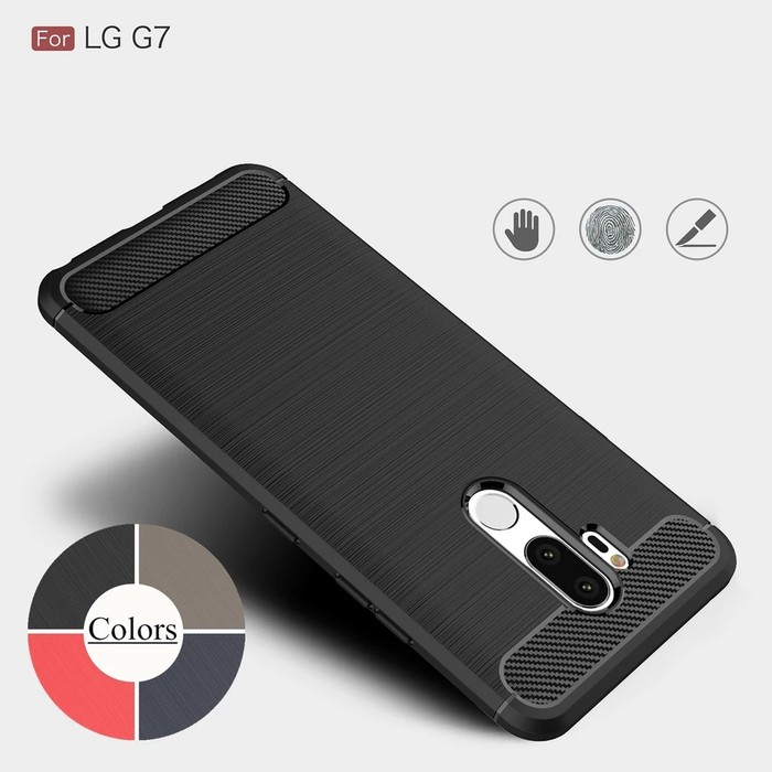 Jual CASE LG G7 G7 THINQ RUGGED SLIM ARMOR CARBON FIBER ANTI SHOCKPROOF ...