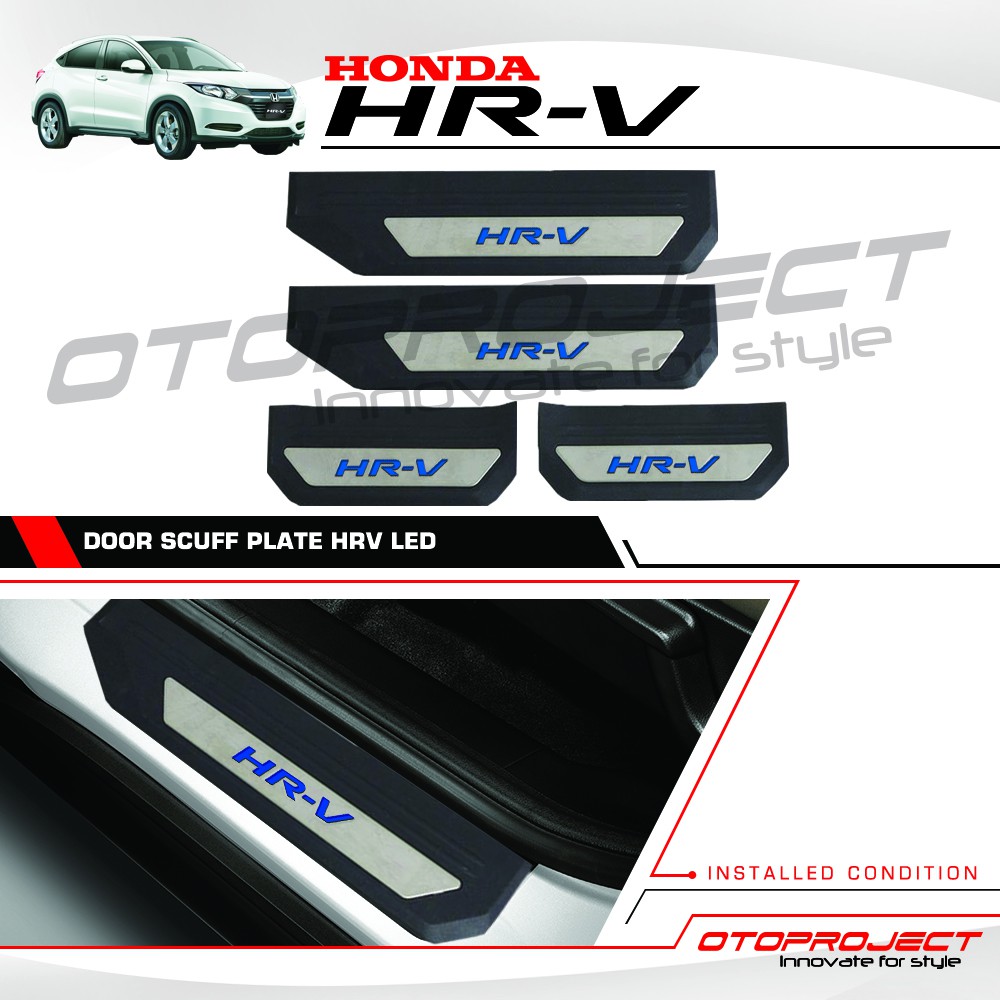 Jual Otoproject Door Sill Plate HRV With Lamp Ori Design Shopee