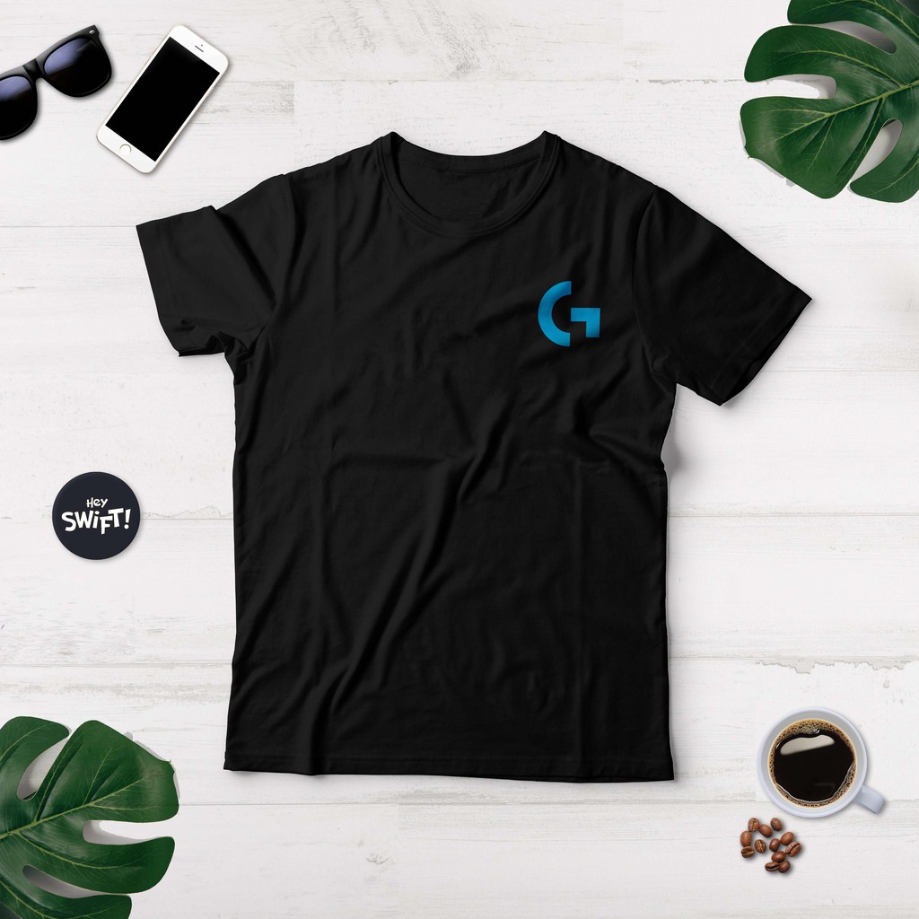 Jual KAOS LOGITECH GAMING LOGO DADA T-SHIRT PC ENTHUSIAST BAJU DISTRO ...
