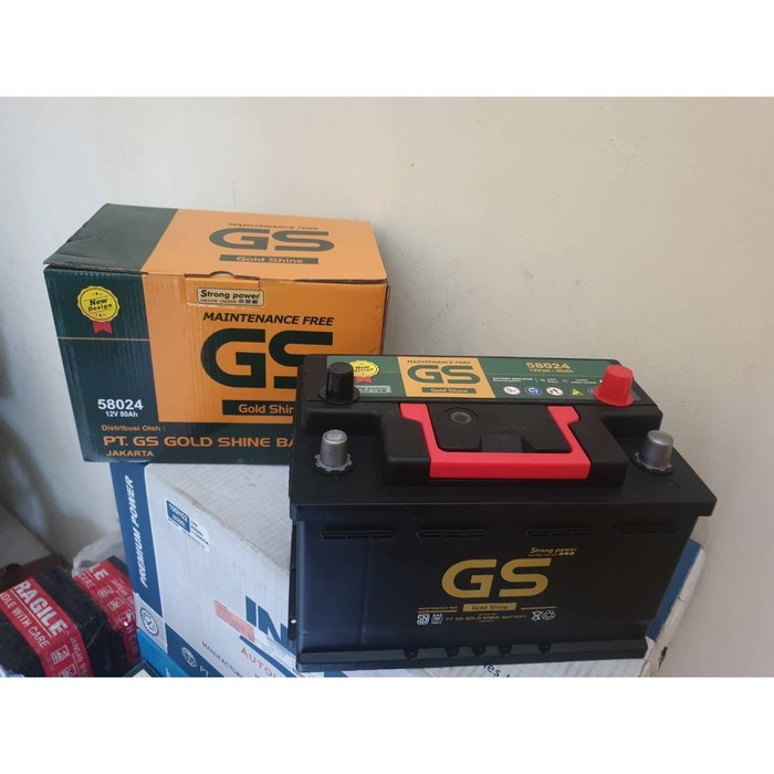 Jual Aki Mobil Toyota Fortuner VRZ 58024 GS MF Aki Kering 12V / 80Ah