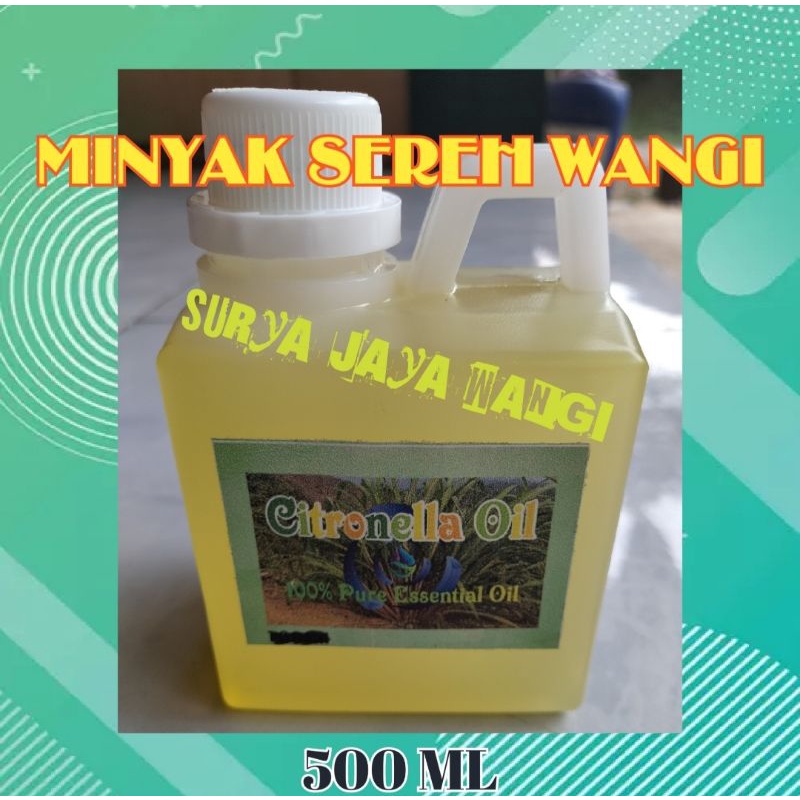 Jual MINYAK SEREH WANGI 100% MURNI,KEMASAN 500 ML TERMURAAAAAH | Shopee ...