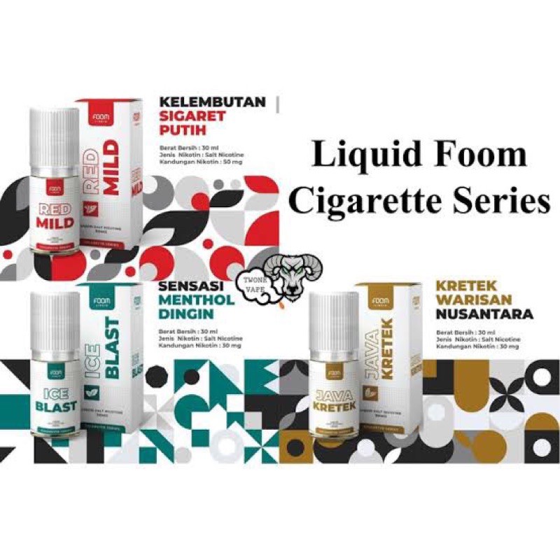 Jual liquid foom ice blast,res mild,java kretek salt nic 30mg 30ml ...