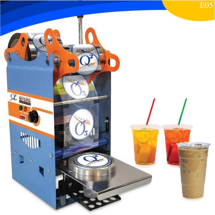 Jual Mesin Cup Sealer Press Penyegel Cup Gelas Plastik Manual Sealing Q2 8881 Utk Franchise 8636