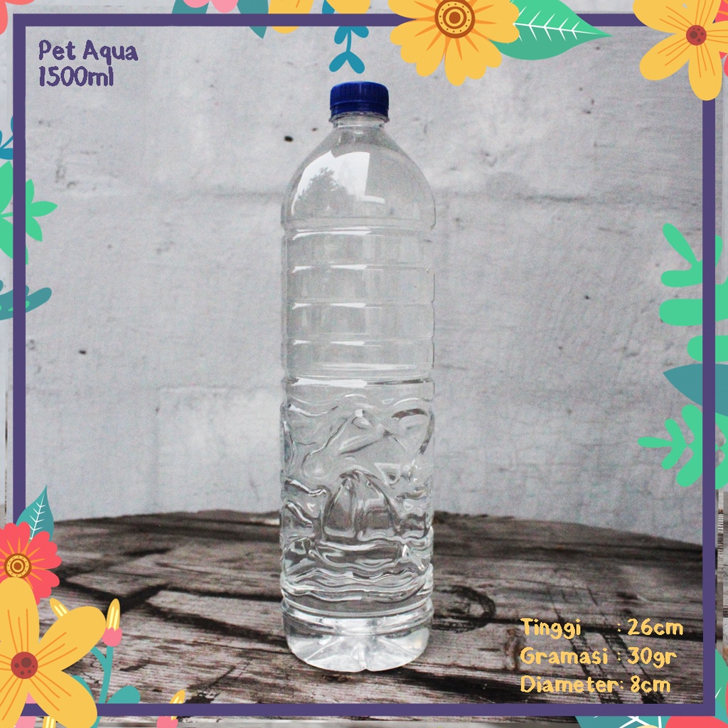 Jual Botol Plastik Aqua 1500ml 15liter Setengah Liter Kemasan Amdk Air Minum Dalam Kemasan Kopi 2693