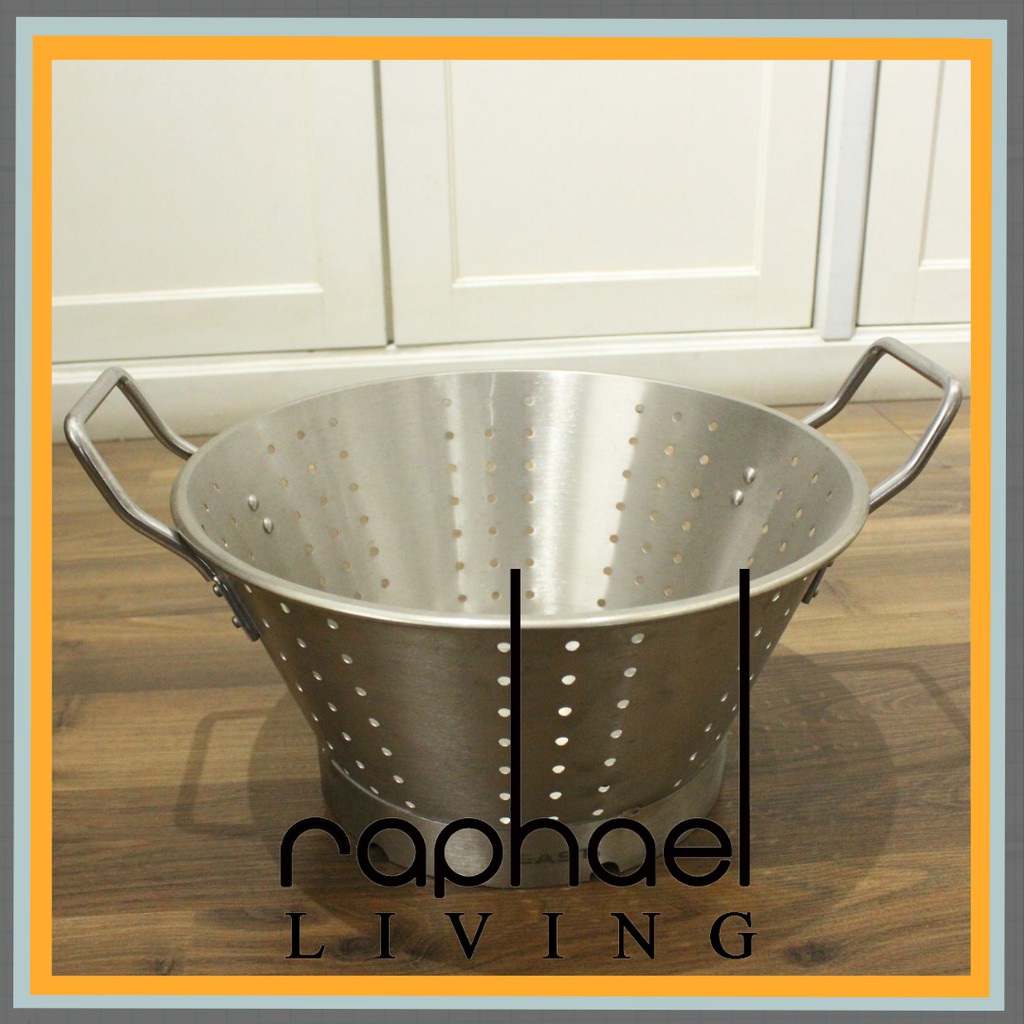 Jual THICKENED HEAVY DUTY COLANDER TWO HANDLE / BIG STRAINER TWO HANDLE ...