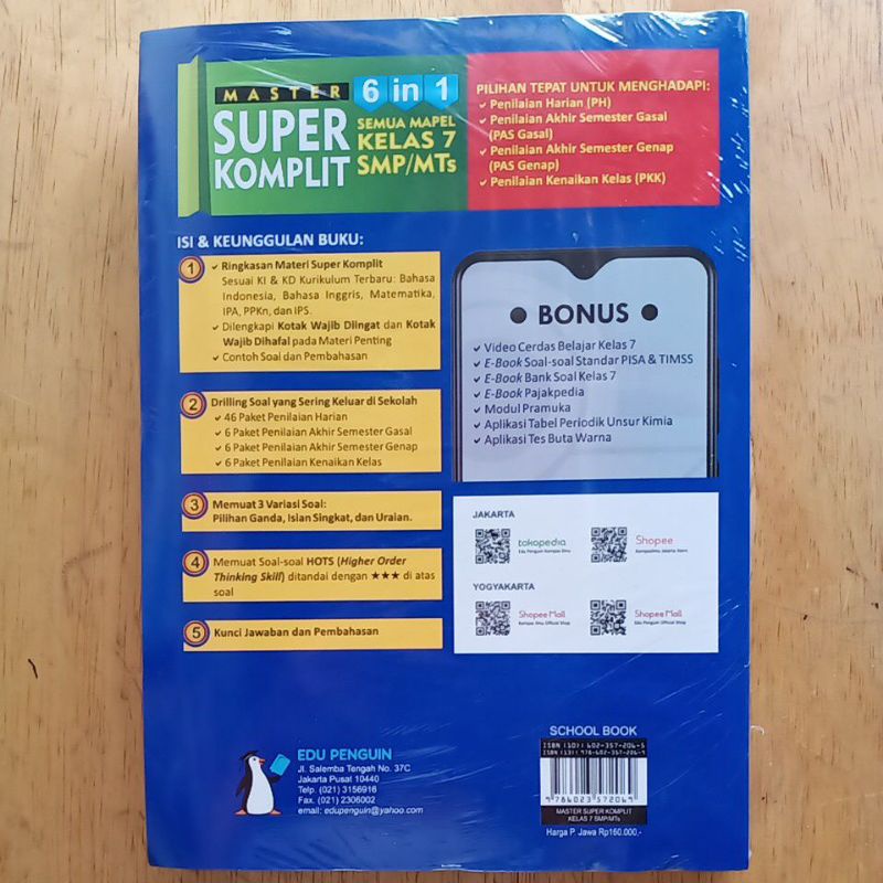 Jual Master Super Komplit SMP/MTS kelas 1 K13 | Shopee Indonesia