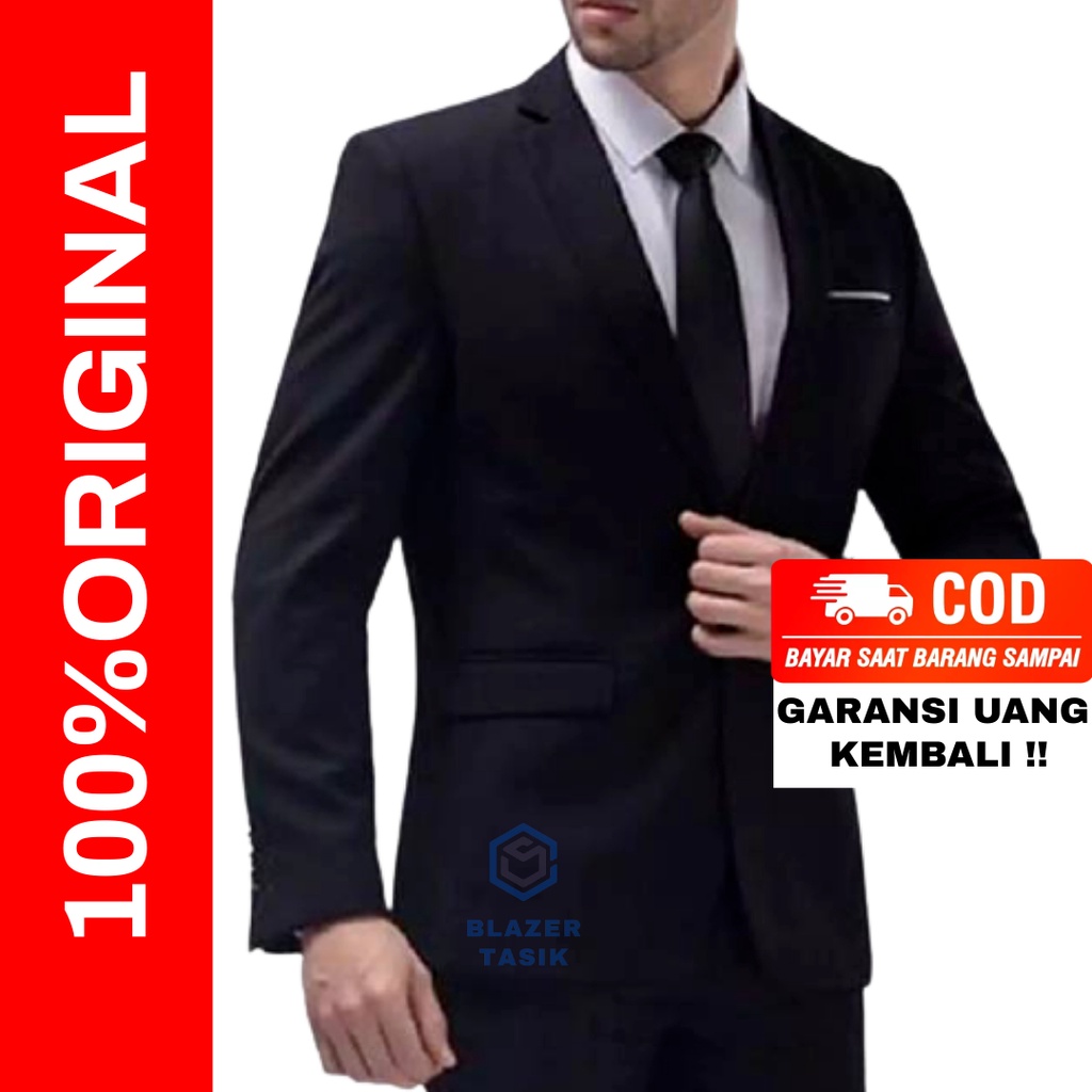 Jual Jas Formal Priajas Nikahjas Wisudajas Hitam Priajas Pria