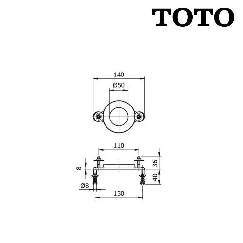Jual Ready Wall flange seal gasket Urinal TOTO T64BW Shopee Indonesia