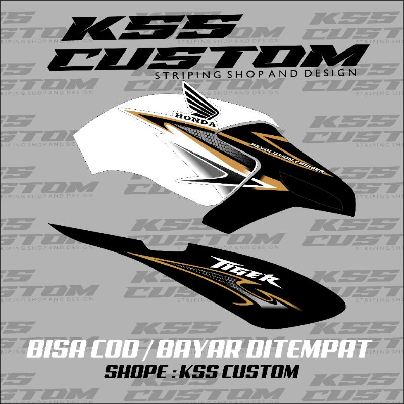 Jual striping tiger revo custom herex terbaru - striping tirev herex