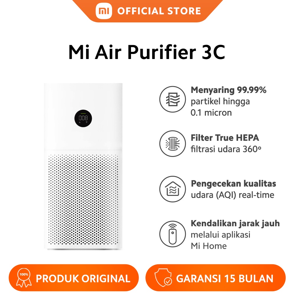 Xiaomi Mi Air Purifier 3H - White - Electro Store Kuwait, التسوق عبر  الإنترنت في الكويت