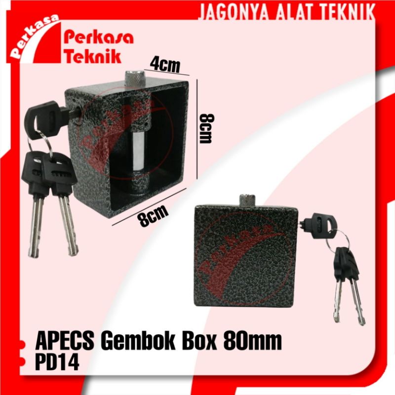 Jual APECS Gembok Box 80mm body besi | Shopee Indonesia