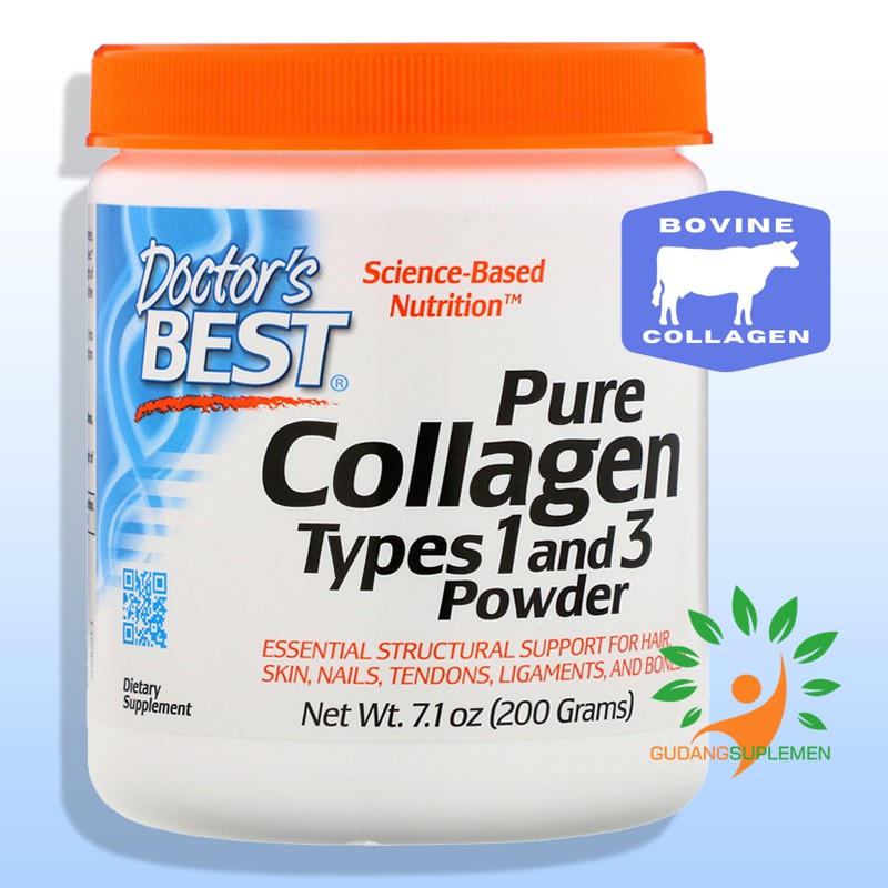 Jual Doctor's Best PURE COLLAGEN Types 1 and 3 Powder 200g Bovine