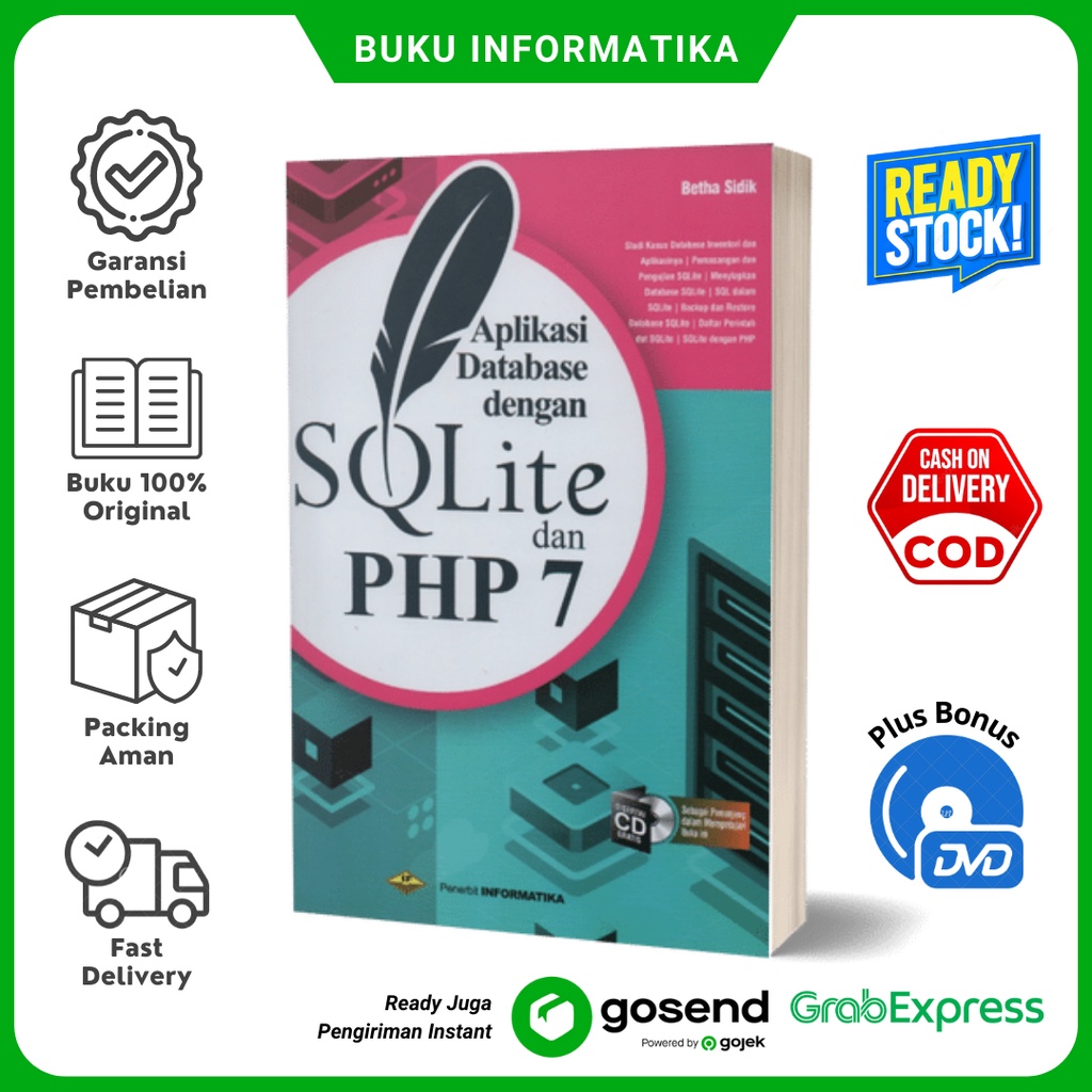 Jual Buku Pemrograman Aplikasi Database Dengan Sqlite Dan Php7 Bonus Cd Shopee Indonesia 2093