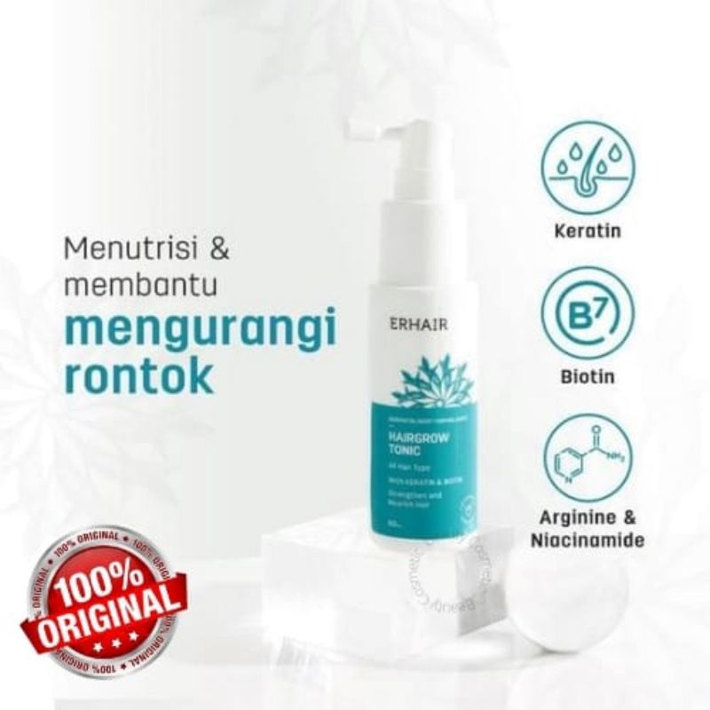 Jual ERHAIR Hair Grow Tonic 60ml Shopee Indonesia