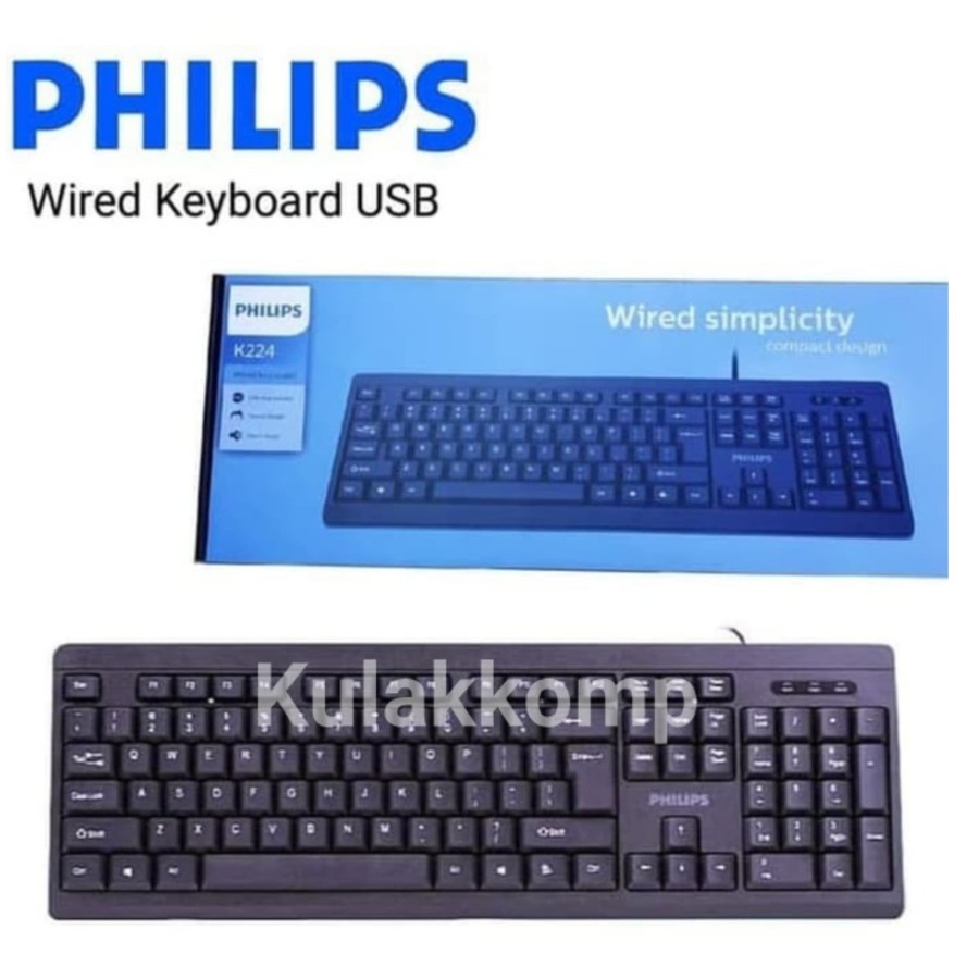 Jual KEYBOARD USB PHILIPS K224 | Shopee Indonesia