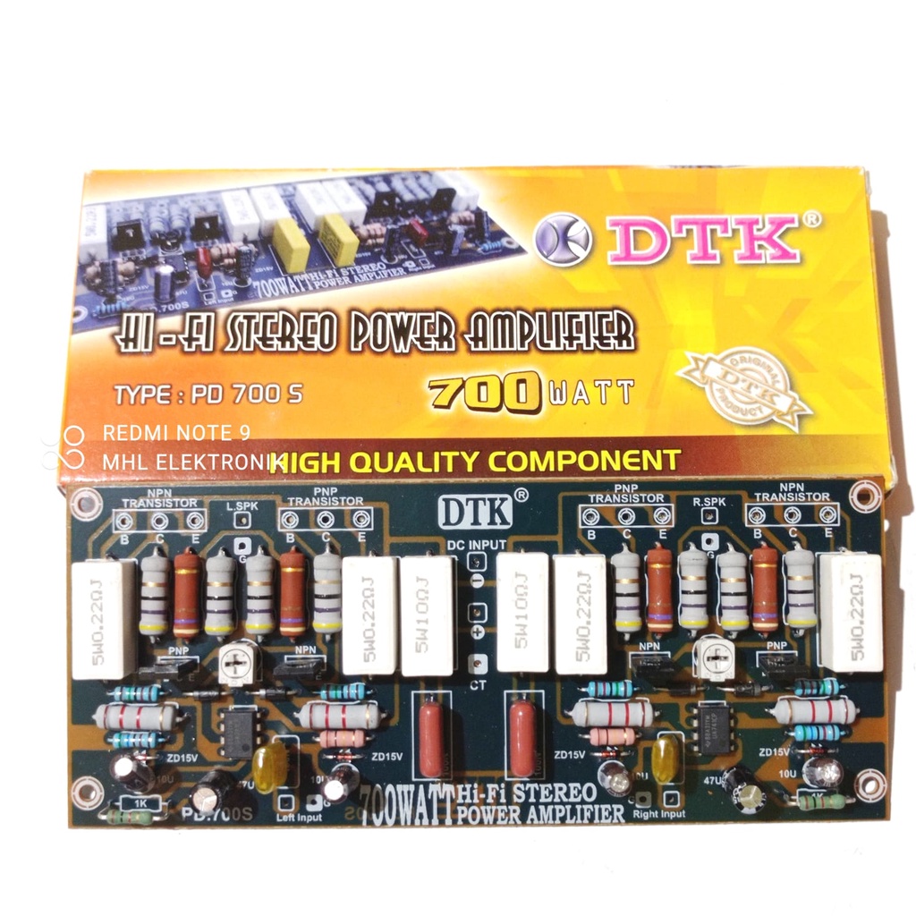 Jual Kit Driver Hi Fi Stereo Power Amplifier 700W DTK PD 700 S | Shopee