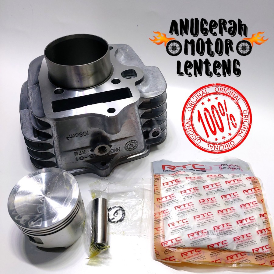 Jual Paket Blok Seher RTC Cylinder Block Kit Honda Supra Fit New ...