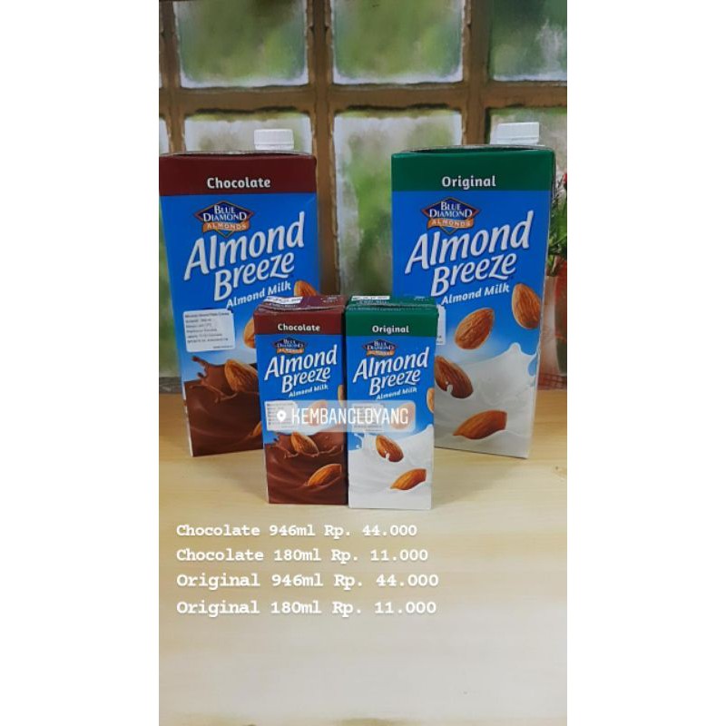 Jual almond breezer milk original 946ml Shopee Indonesia