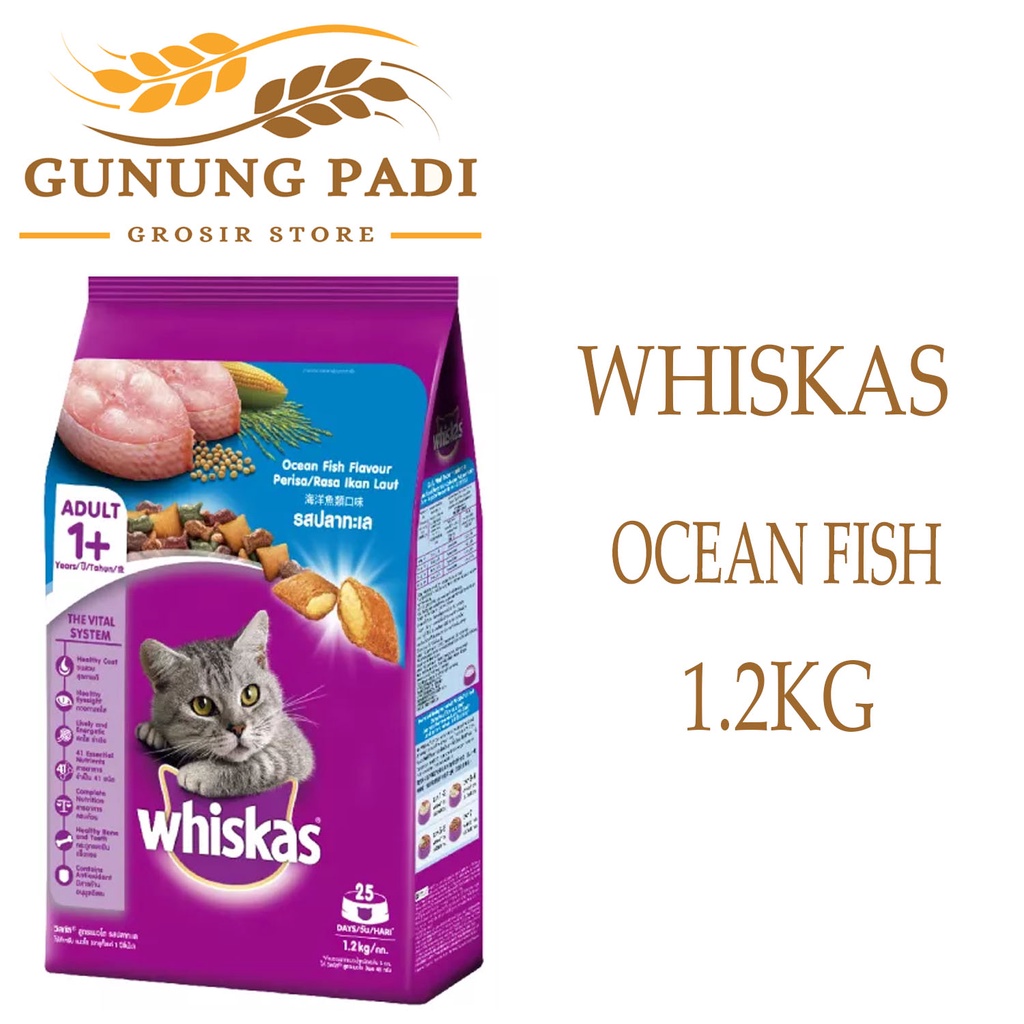 Jual Whiskas Ocean Fish 1.2kg | Shopee Indonesia