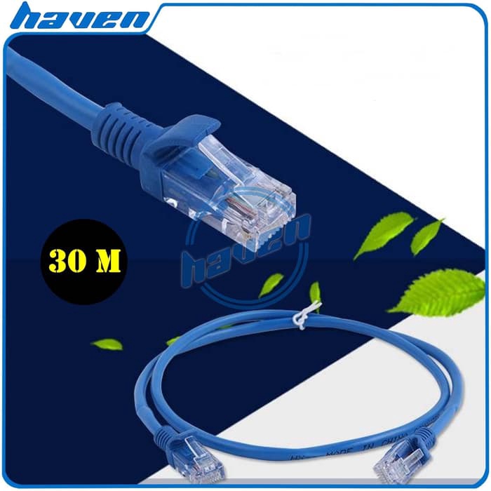 Jual Kabel LAN/UTP 30 Meter Cat5E / Kabel LAN RJ45 30 Meter | Shopee ...