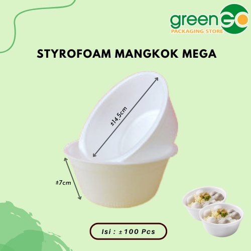 Jual STYROFOAM MANGKOK STYROFOAM BASO STYROFOAM MEGA | Shopee Indonesia