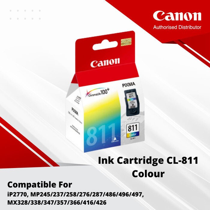 Jual Canon Ink Cartridge CL 811 Color Tinta Warna For Untuk Printer ...