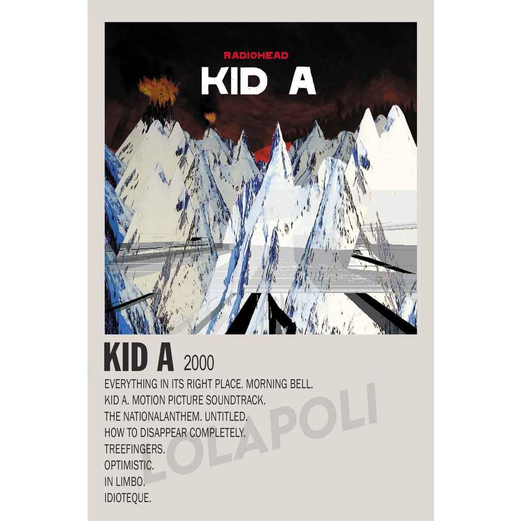 Jual Poster Cover Album Kid A - Radiohead | Shopee Indonesia