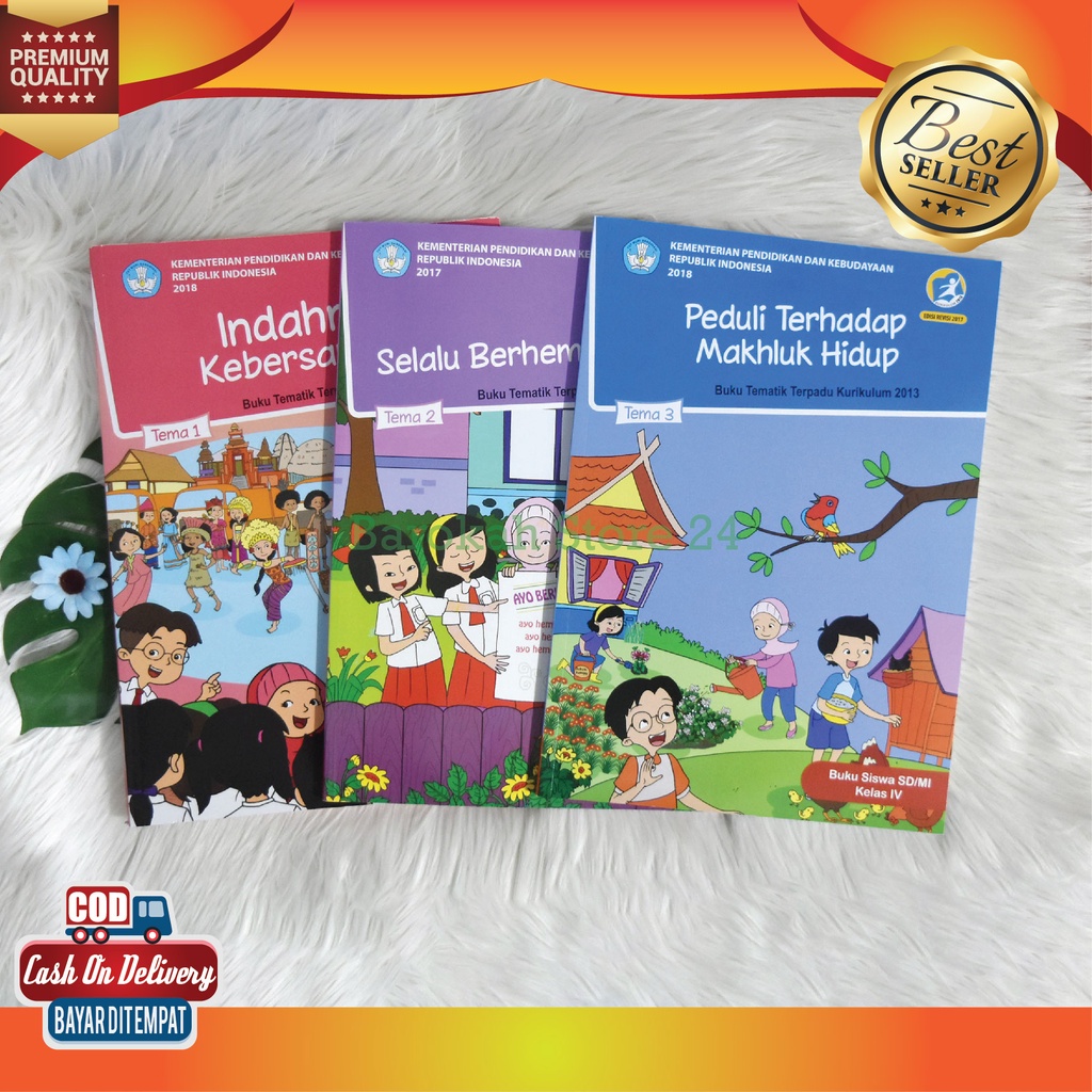 Jual [COD] Buku Paket Pelajaran Kelas 4 SD/MI ~ Semester 1 Dan 2 ...