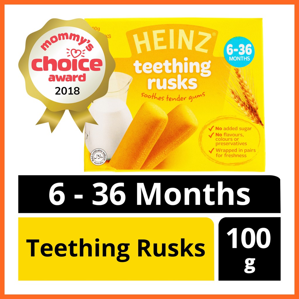 Jual Heinz Baby Teething Rusks (6 36 Months) 100g Shopee Indonesia