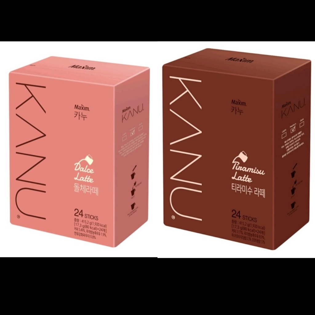 Jual Maxim KANU Tiramisu Latte Dolce Latte Coffee Korea Kopi Sachet