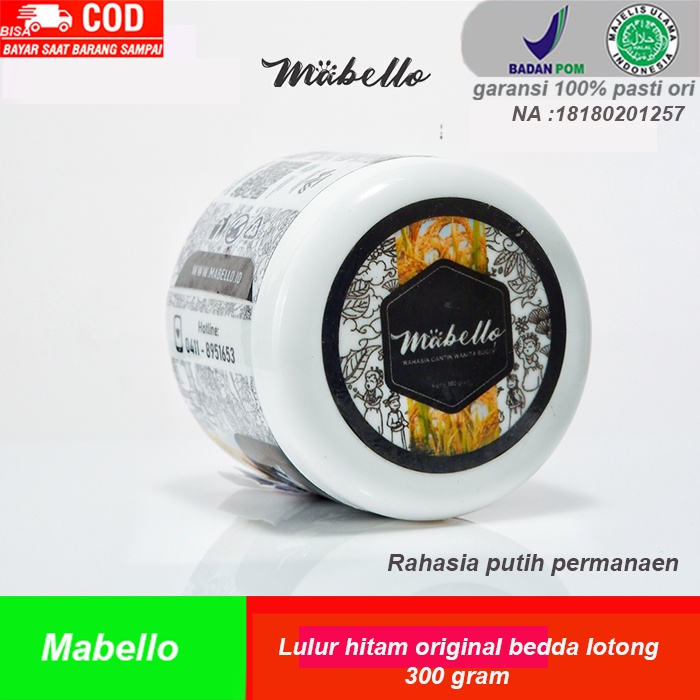 Jual Lulur mabello original 100% mabelo bedda lotong lulur hitam mabelo ...