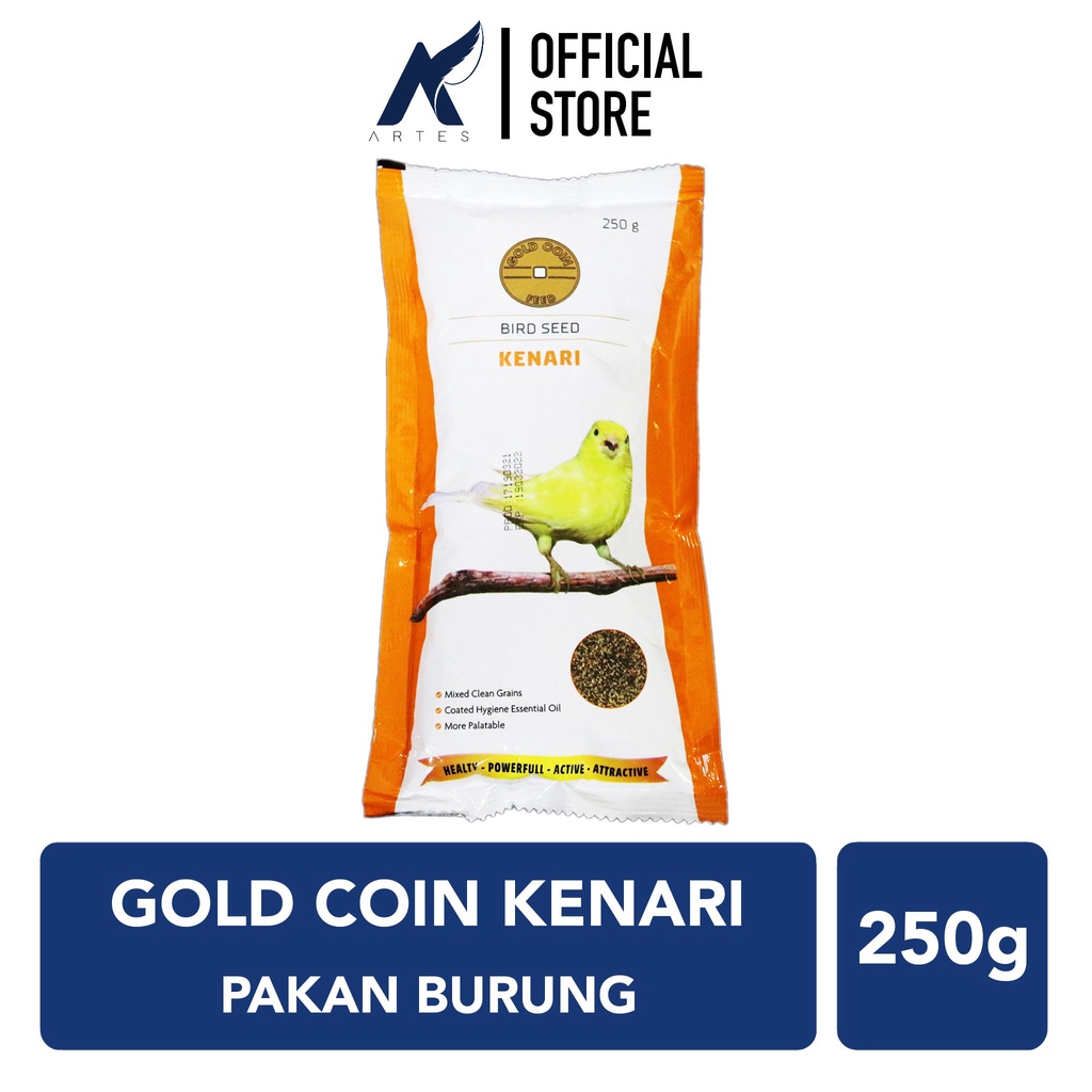 Jual Gold Coin Kenari Pakan Makanan Burung Goldcoin Canary Blackthroat