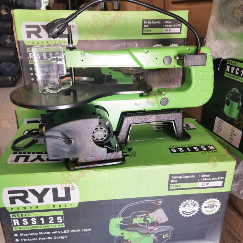 Jual mesin scroll saw RYU RSS 125 mesin gergaji meja ukir kayu triplek ...