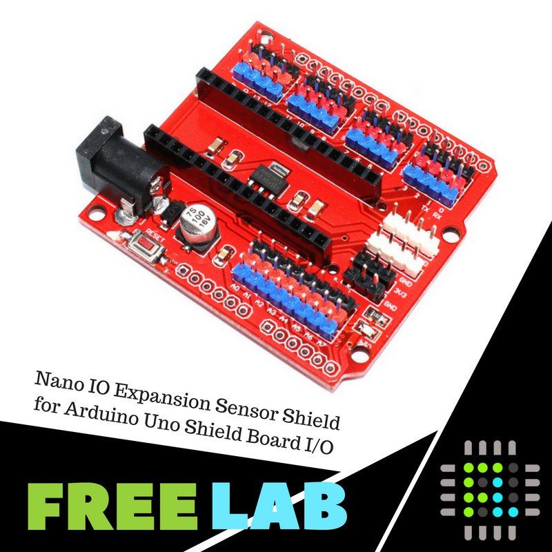 Jual Nano IO Expansion Sensor Shield for Arduino Uno Shield Board I/O ...