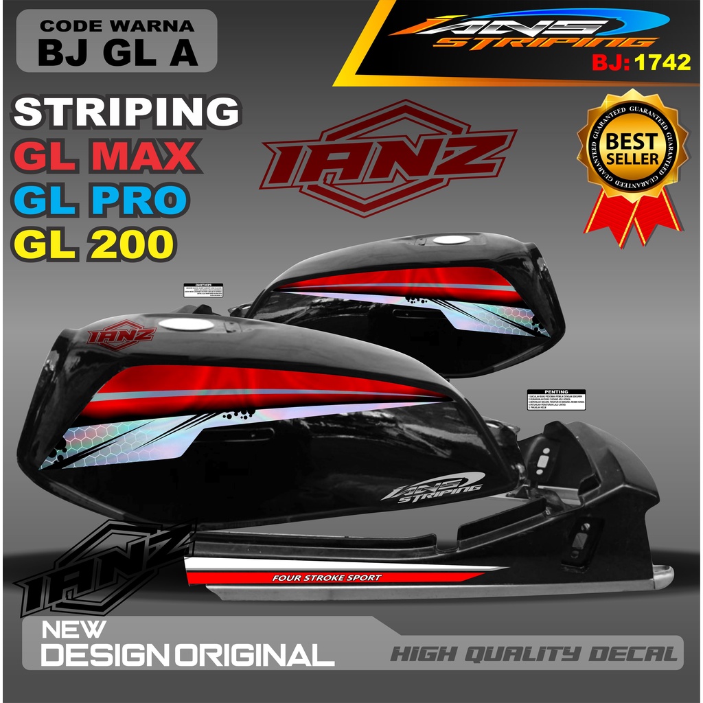 Jual Stiker Striping Hologram Gl Pro Stiker Gl Max Variasi Hologram