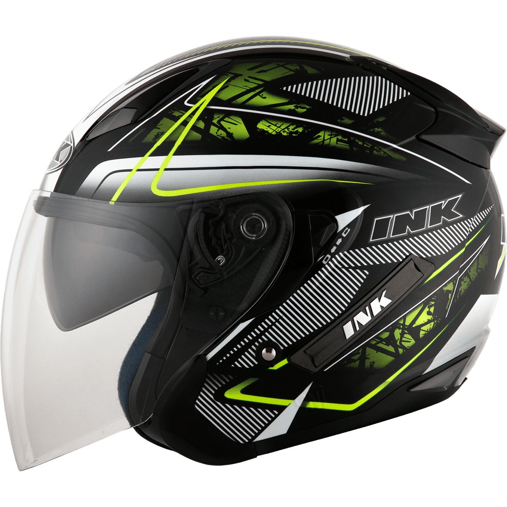 Jual HELM INK METRO 2 #1 - BLACK/YELLOW FLUO | Shopee Indonesia
