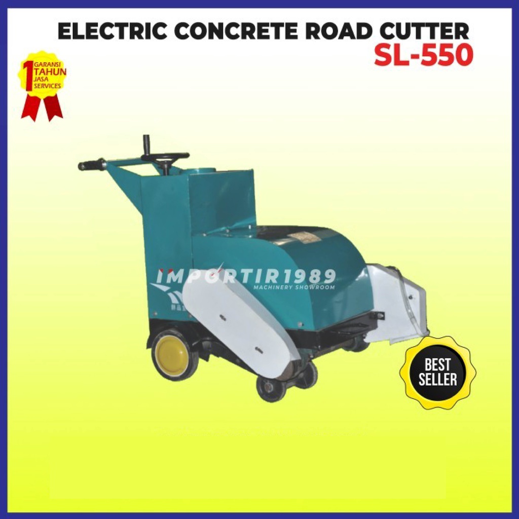 Jual Mesin Pemotong Potong Aspal Jalan Electric Concrete Road Cutter Machine 7,5 Kw AKS SL550