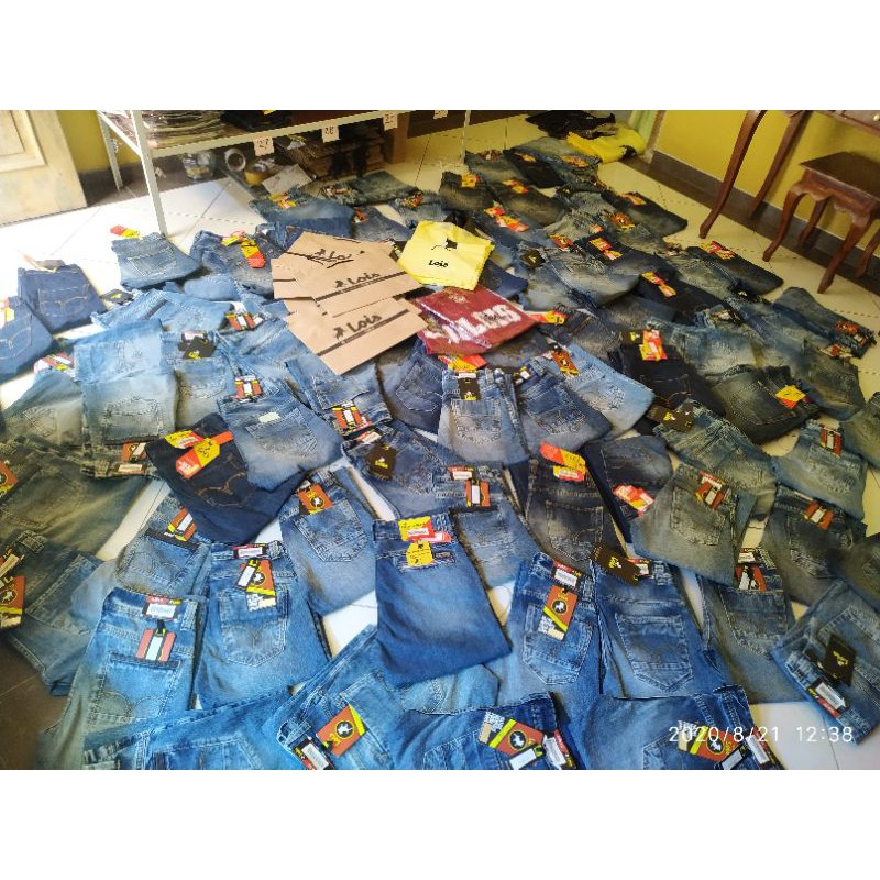 Jual GROSIR Celana Jeans Lois Original (6 pcs) | Shopee Indonesia