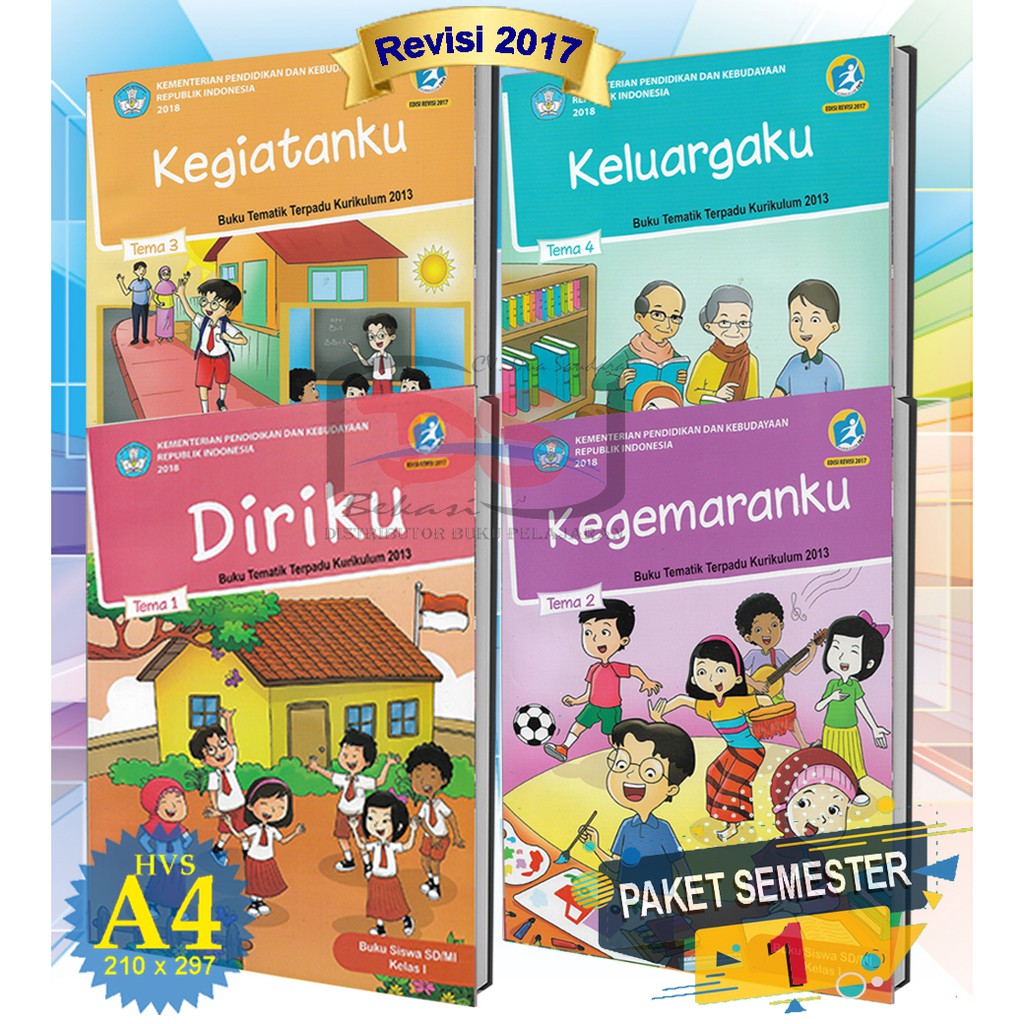 Jual BUKU SISWA Kelas 1 SD PAKET Semester 1 Tematik Kurikulum 2013 ...