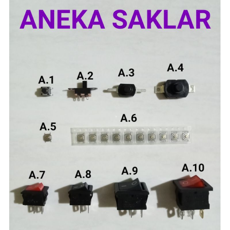 Jual SAKLAR On/Off Tactile Geser Tekan (DC - AC) | Shopee Indonesia