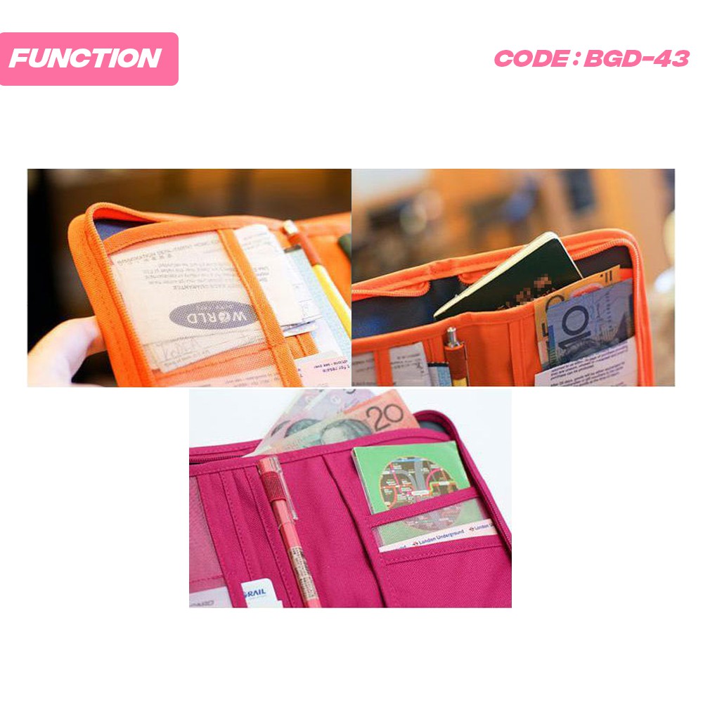 Jual BGD-43 | Passport Holder Pendek - Passport Wallet - ID Card ...