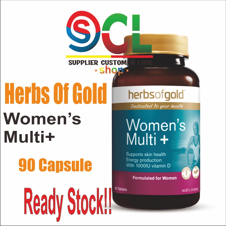 Jual Herbs Of Gold Women’s Multi Plus 90 Tablets | Shopee Indonesia