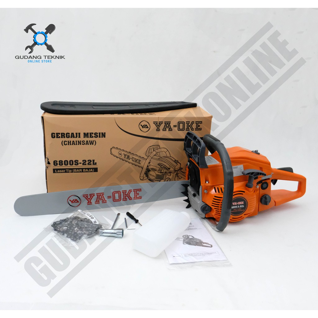 Jual Mesin Gergaji Kayu Chainsaw Ya Oke S Laser Mesin Potong