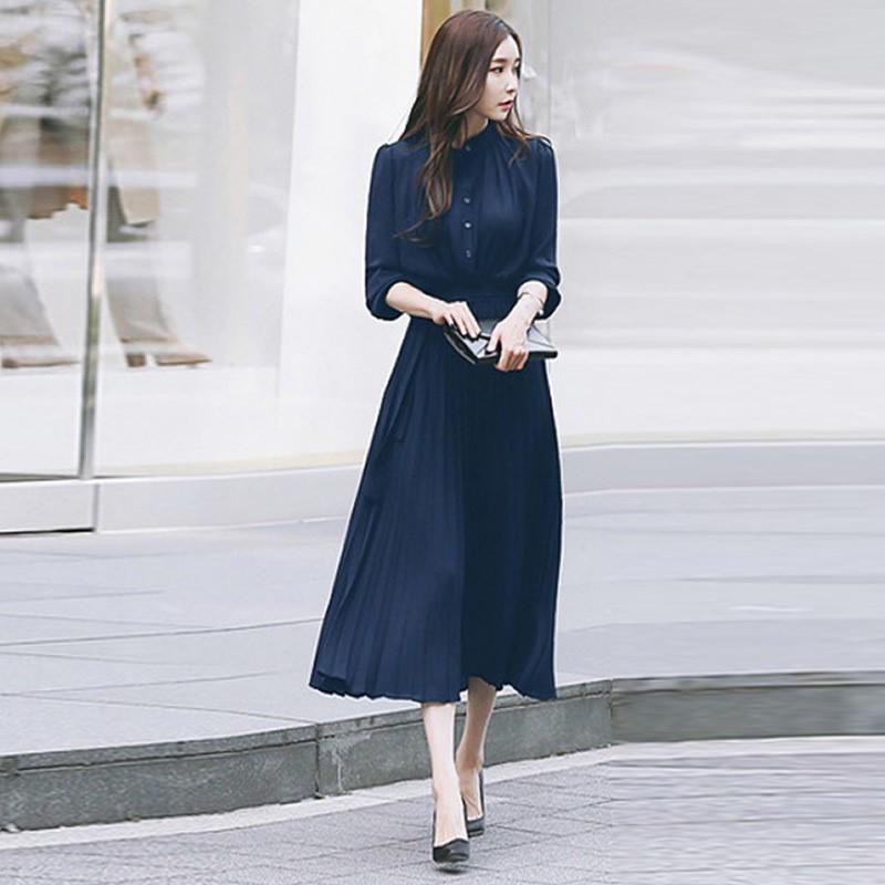 Jual Beatrix Dress Korean Simple Basic Sopan Rapi Formal Kerja Kantor ...