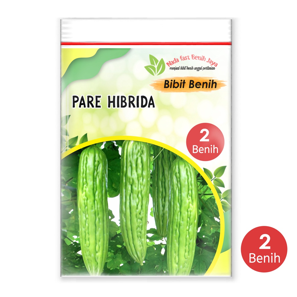 Nada Fast Benih Jaya – Benih Sayur Pare Hibrida 2 Biji (Bibit Pare Unggul Cepat Tumbuh)
