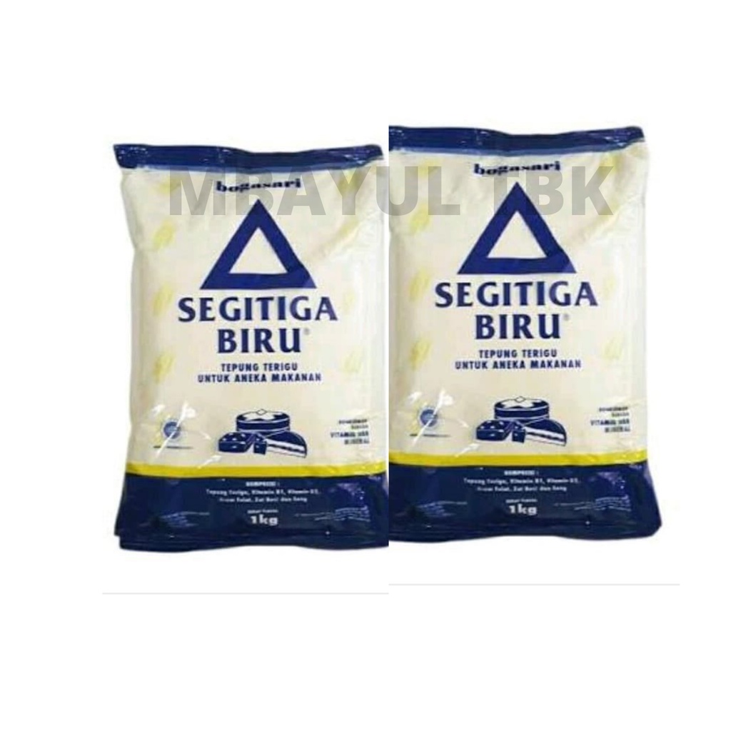 Jual Tepung Terigu Segitiga Biru Ekonomis 1kg | Shopee Indonesia