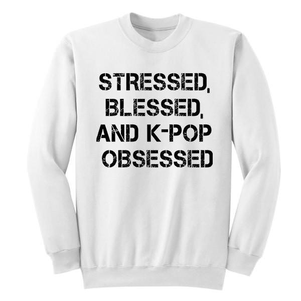 Jual K-Pop Obsessed | Sweater KPOP | Crewneck Custom | Shopee Indonesia