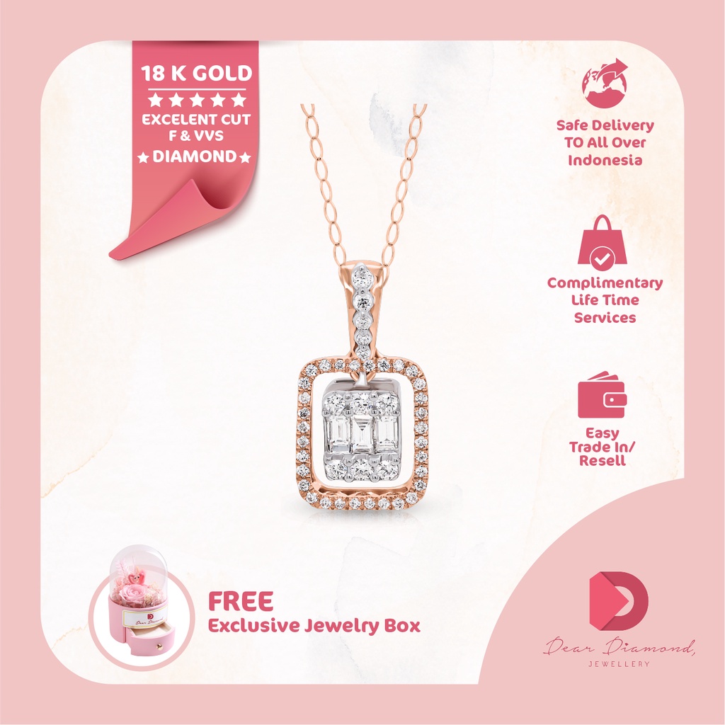 Jual Diamond Pendant 'Yubi' - Liontin Berlian | Shopee Indonesia