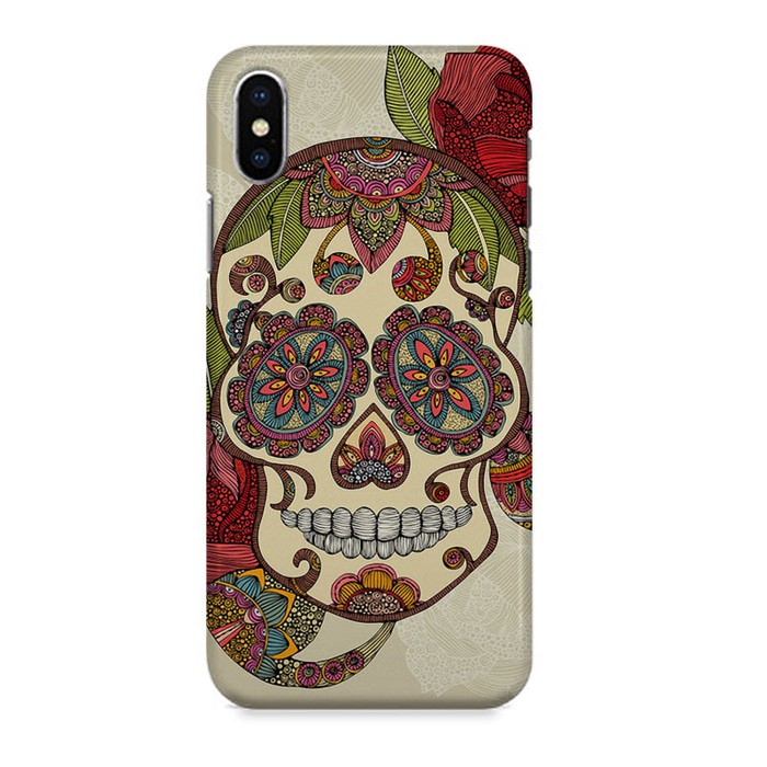 Jual Indocustomcase Sugar Skull Hard Casing Case Cover For iPhone X