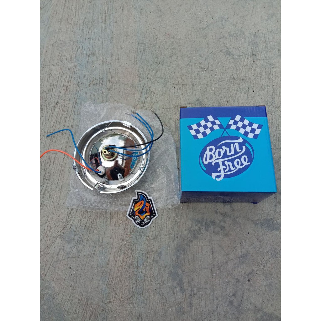 Jual Lampu depan headlamp reflektor honda c50 c70 c90 capung bektu ...